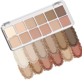 12 Colors Nude Pink Eyeshadow Palette, Matte Nude Brown Eye, Highly Pigmented Fine Powder, Long-Lasting Waterproof & Smudge-Proof, Blendable Natural Shadow for Women, Elegant Packaging, Gift Choice
