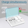 DTianSir Wii Remote Battery Charger,4 in 1 Charging Station with