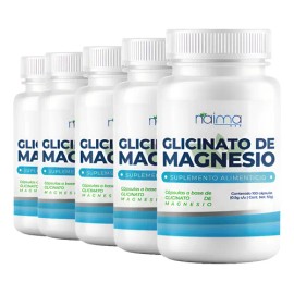Glicinato De Magnesio 500mg - 500 Cápsulas Pack