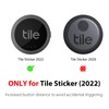 Silicone Case for Tile Sticker 2022 with Keychains, 2 Pack
