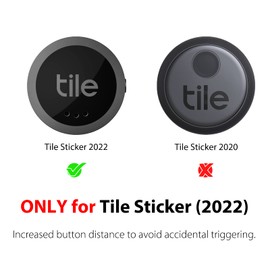 Silicone Case for Tile Sticker 2022 with Keychains, 2 Pack Anti-scratch Protective Cover with Carabiner (Pink/Purple)