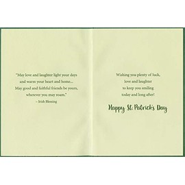 Designer Greetings White and Yellow Flowers in Pot Especially for You St. Patrick's Day Card