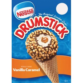 Nestle Drumstick Vanilla Caramel Ice Cream Truck Sticker, Sticker 5"x7"