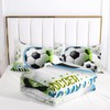 AILONEN Soccer Football Themed Bedding Set Twin Size,3-Piece Comforter Set