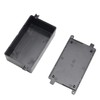 Heyiarbeit 2Pcs 4.29"x2.52"x1.41" ABS Black Dustproof Electronic Junction Box Enclosure