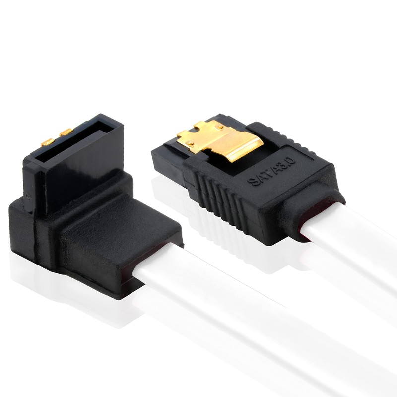 BIGtec SATA Cable 0,2m weiß gerade/unten