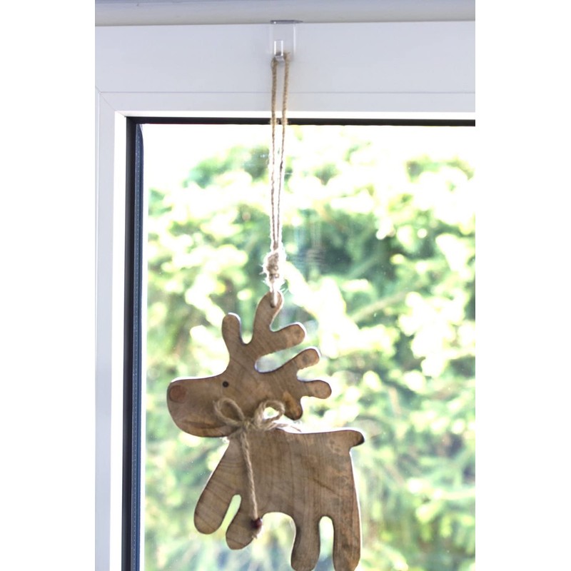 Window Hooks, Decorative Hooks, Transparent, Set of 20, 35 x