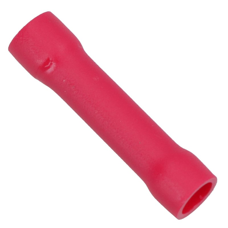 Insulated Straight Butt Connectors Electrical Crimps Terminals Red 100pc