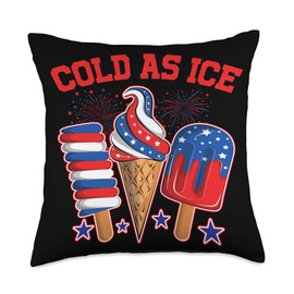Cold As Ice Throw Pillow