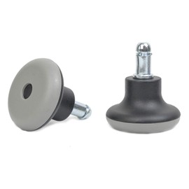 5PCS Bell Glides Replacement Office Chair Swivel Caster Wheels to Fixed Stationary Castors