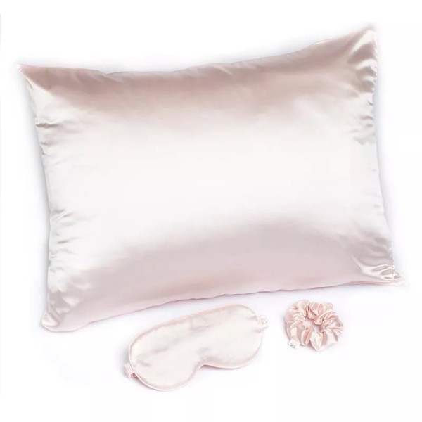 Needzo Gorgeous Satin Sleep Set With Pillowcase Sleep Mask Scrunchie