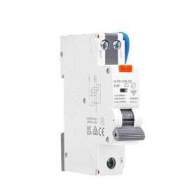 JVOZBZMWZ GYR10N 1P+N Electronic AC Type 6KA Residual Current Circuit Breaker with overcurrent Protection 30mA(50A 30mA,GYR10N-50 Type A)