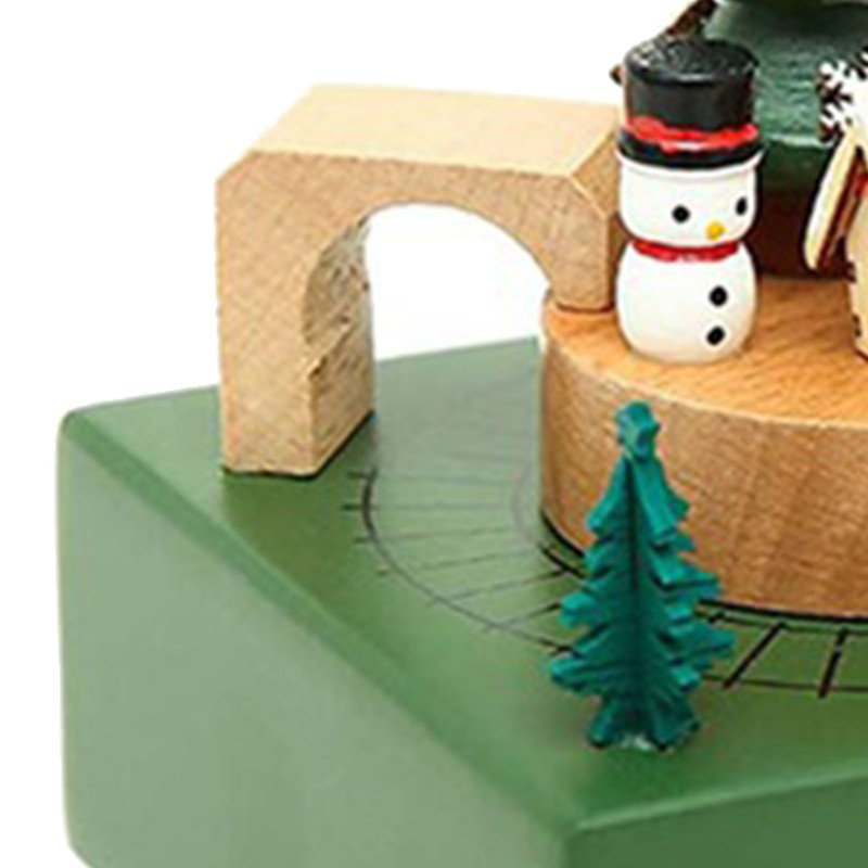 Wooden Train Music Box for Girls Boys Real Details Clear