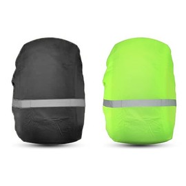 Beowanzk Pack of 2 Backpack Rain Cover Reflective, Waterproof Rain Cover for School Backpack, School Bag, Outdoor Survival Camping Travel Backpack, Trekking Backpack, Ski Backpack, Backpack Rain Cover