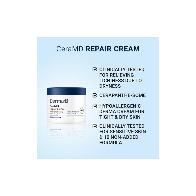 DERMA B- Crema Dermo para aliviar la picazón clínicamente probada