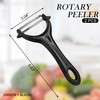 BlingKingdom 2 PCS Vegetable and Fruit Peelers, Stainless Steel Rotary