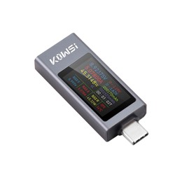 Aideepen 2pcs 240W Voltage Current Checker USB C Tester Meter Type-C Multimeter Tester TFT Color Display Current Voltage Resistance Temperature Power Time Capacity