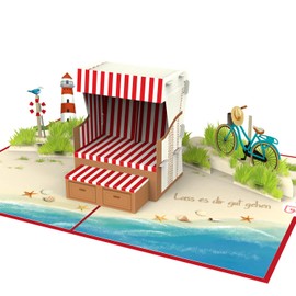 papercrush® Pop-Up Card Retirement "Alles Gute zum Ruhestand" - Funny 3D Farewell Card for Colleagues & Colleague for Retirement and Retirement, Greeting Card for Saying Goodbye to Retirees in Pension