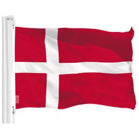 G128 Combo Pack: American USA Flag 3x5 Ft & Denmark Danish Flag 3x5 Ft