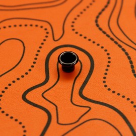 KYDEX Thermoform Sheet - (Topographic Camo) - (Hunter Orange/Black) - (12in x 12in) - (1 Sheet) - (for Holster Making, Cosplay, Hobby) - (USA Made)