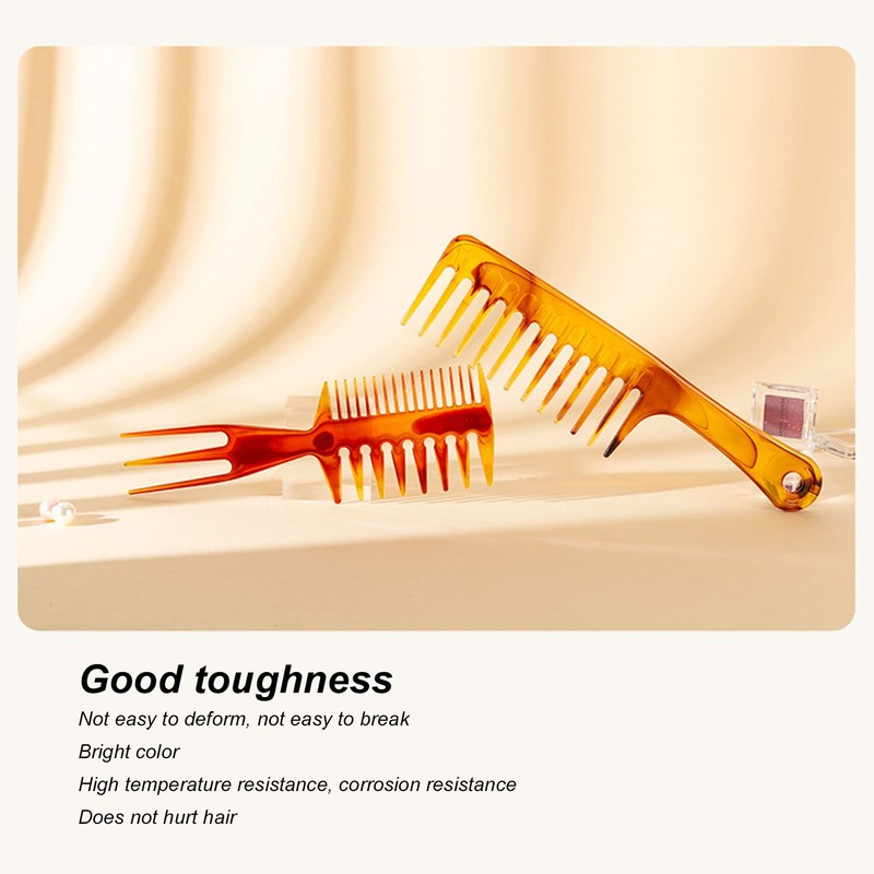 Brrnoo Set of 3 Professional Hairdressing Combs Afro Comb Straight