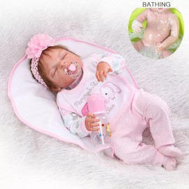 PYD Full Body Soft Reborn Baby Dolls Vinyl Silicone Realistic Newborn Girl Doll Gift