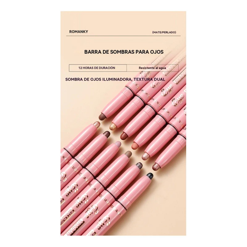 Sombra Para Ojos En Barra Varios Tonos Perla Impermeable