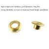 Hahiyo Grommets Eyelets 6mm Inside Diameter Carbon Steel Strong Shiny