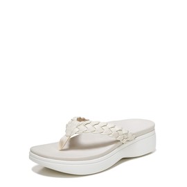 Vionic Kenji Women's Toe-Post Platform Wedge Sandal Cream - 11 Medium