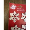 Christmas House Snowflake Ornaments