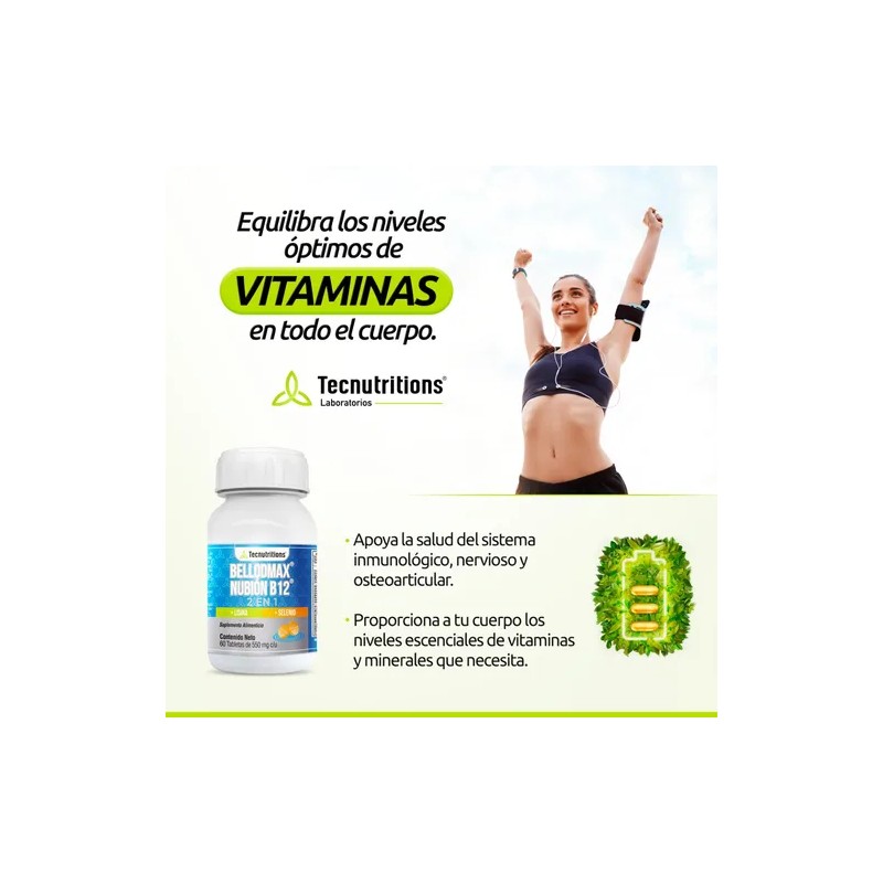 Kit De 2 Suplementos Complejo B Bellodmax Tecnu® Energía