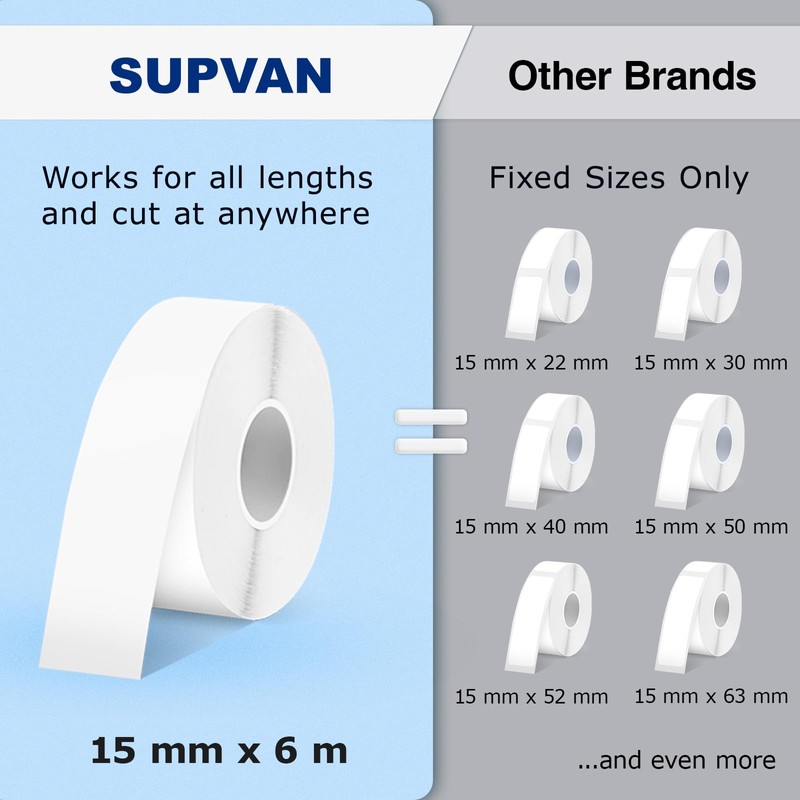 SUPVAN E10 Upgraded Label Maker Machine, Portable Label Printer, Compatible