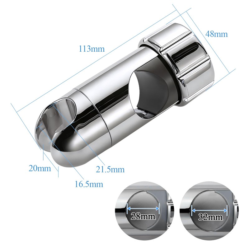 KTHZI 28-32mm Shower Head Holder Bracket Replacement, Universal Adjustable Bathroom