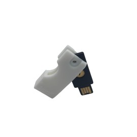 Designz3D Yubikey Protector Flip Case Keychain Holder (5 NFC / 5C NFC) (White, 5 NFC)