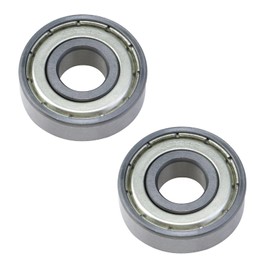 Antrader 2-Pack 12mm x 32mm x 10mm 6201Z Double Shielded Deep Groove Radial Ball Bearings