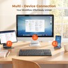 MEETION Foldable Keyboard with Touchpad, Bluetooth Keyboard, Numeric Keypad