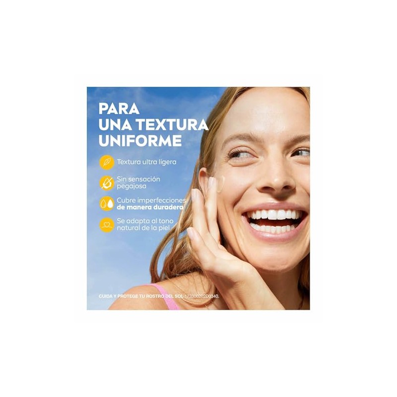 Protector Solar Facial NIVEA SUN Fluido Diario Tono Claro +