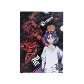 Sunstar Stationery Gundam GQuuuuuuuX Movie Version Clear File Single Siegax, Shuji & Red Gundam S2173620