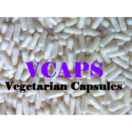 Empty Vegetarian White Capsules SIZE"2" VCAPS 2,000 White Size "0" Empty Vegetarian Capsules (HPMC) No Gelatin!****