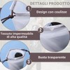 10 pezzi Borsa portaombrelli in plastica traslucida, Sacchetti per Ombrelli