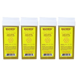 Wax Necessities Waxness Natural Polymer Premium Soft Wax Cartridge 3.38 Ounces Pack of 4