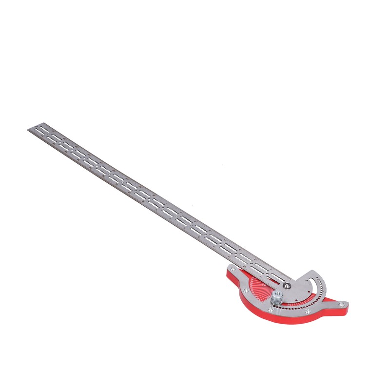 Woodworker Edge Ruler Protractor Portable Stainless Steel Angle Measuring Tool