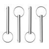 HZJPIN 4 Pcs Quick Release Pin, Diameter 1/4"(6.3mm), Overall Length