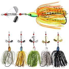 OROOTL Spinner Fishing Lure, Pike Bait, Spinner Bait, Jig Bait, Fishing Set, Artificial Bait, Blinker Set, Fishing Bait for Pike, Trout, Fishing, Perch