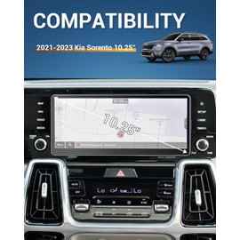 YEE PIN for 2023 Kia Sorento MQ4 LX 10.25" Screen Protector Tempered Glass Matte Finish Anti-Glare for 2021 2022 2023 Kia Sorento Accessories, Compatible with Can-Am Maverick R Screen Protector Matte