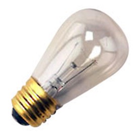 25 Qty. Halco 11W S14 CL 130V Halco S14CL11 11w 130v Incandescent Clear Lamp Bulb