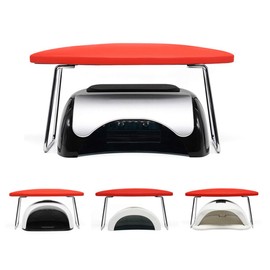 Comfortable Nail Arm Rest Manicure Hand Pillow Microfiber Leather Professional Table Rest for Nail Technicians Salon (White)