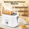 LONGDEEM 2-Slice Toaster 1.5" Extra Wide Slot Stainless Steel with