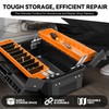 Auto Dynasty Tool Box Set Portable 2-layer Folding Toolbox with