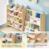 EXPERLAM Kids Toy Storage Organizer - Toy Organizer with Bookshelf,